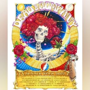 Band: Dead and Company, Grateful Dead Poster Summer Tour 2022 $300.00